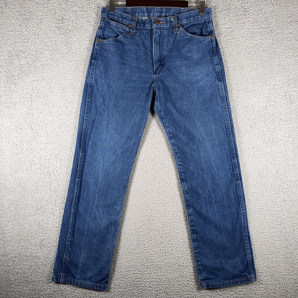 Wrangler 13MWZ Cowboy Cut Jeans Mens 33x30 Fits 32x27 Blue Denim Original Fit